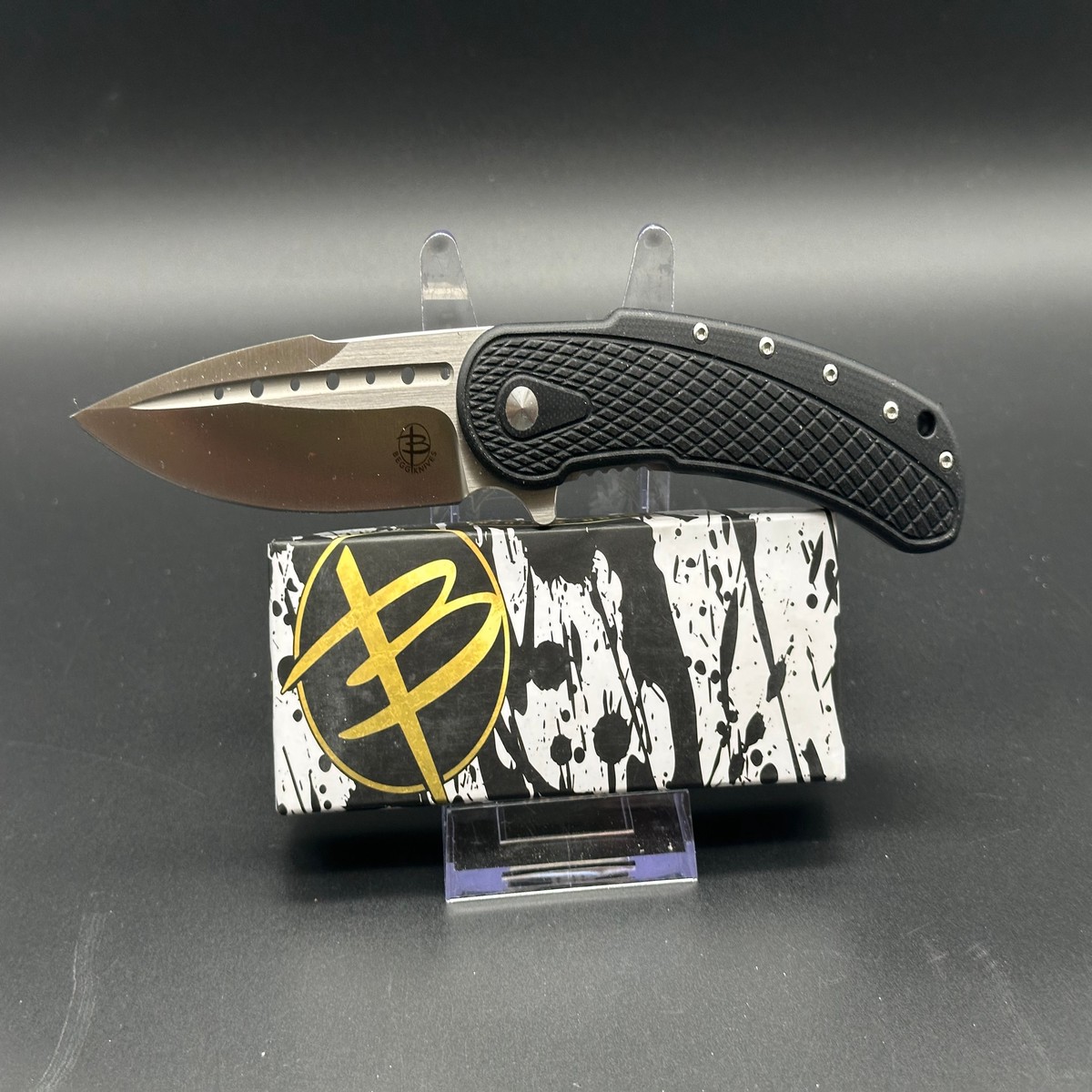Begg Knives Bodega Frame Lock Knife Black G-10 (35 Satin)
