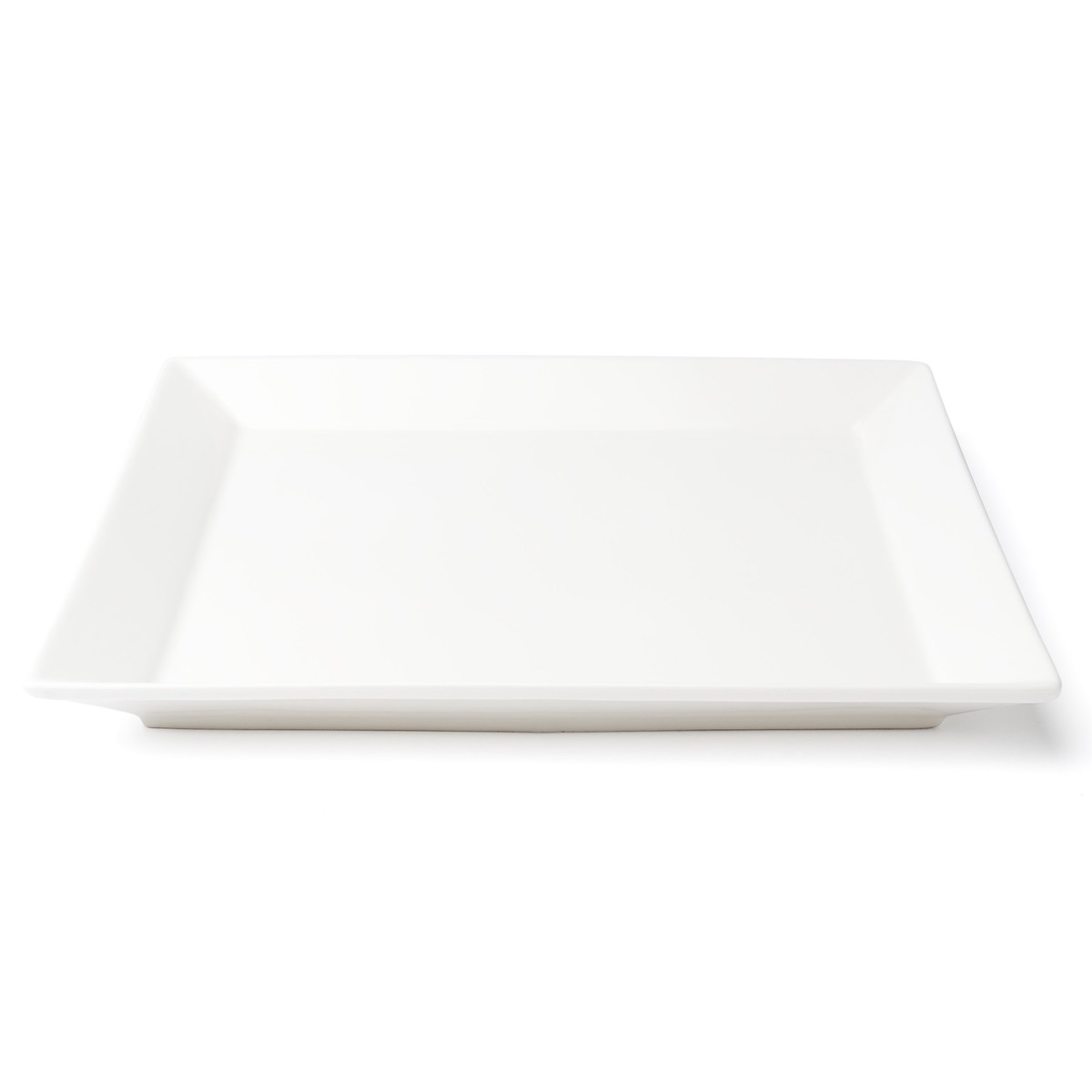 Browne Foundation Square Wide Rim Plate 10 White (36-pack)