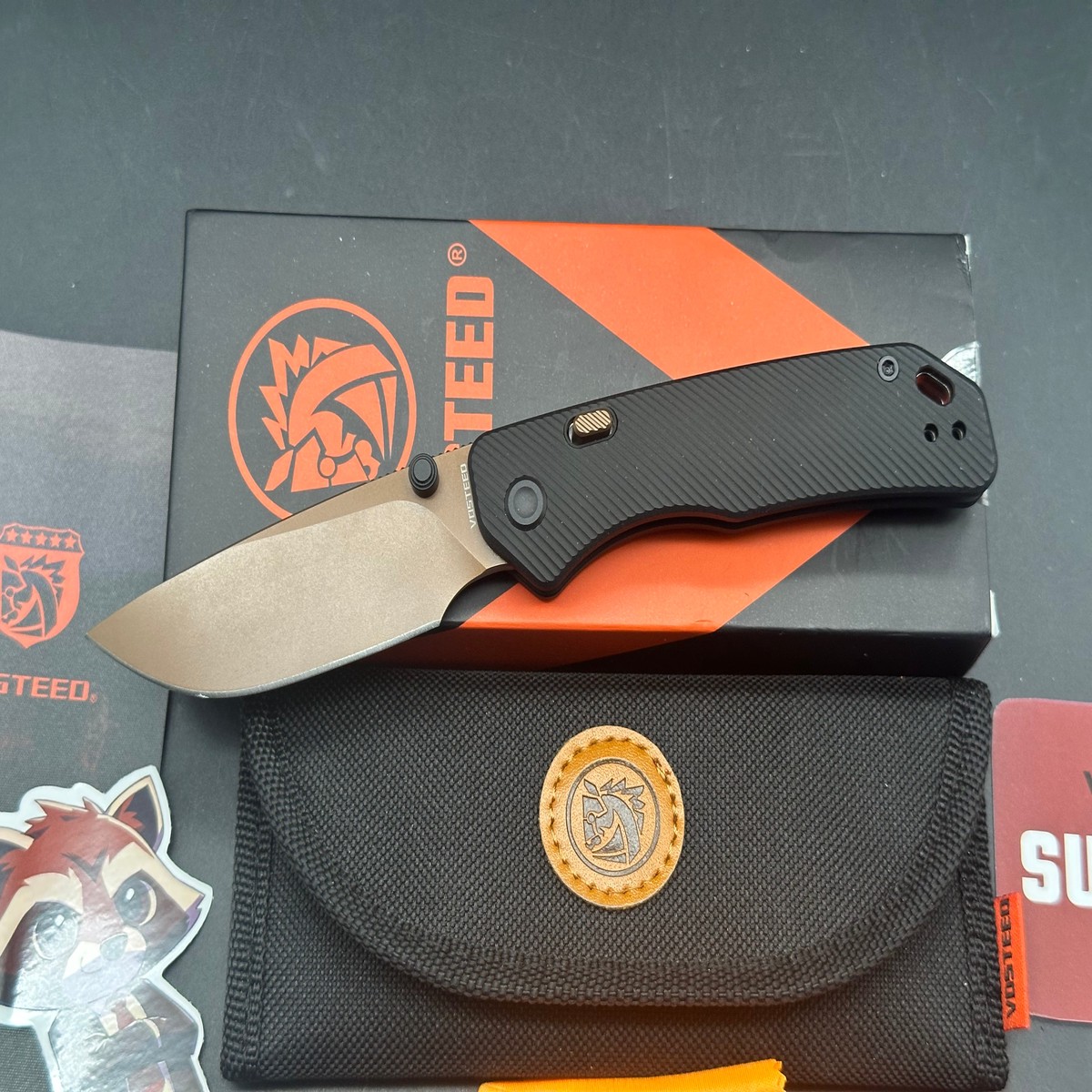 VOSTEED MARTEN BLACK ALUMINUM HANDLE 154CM PLAIN EDGE COPPER DUNE FINISH