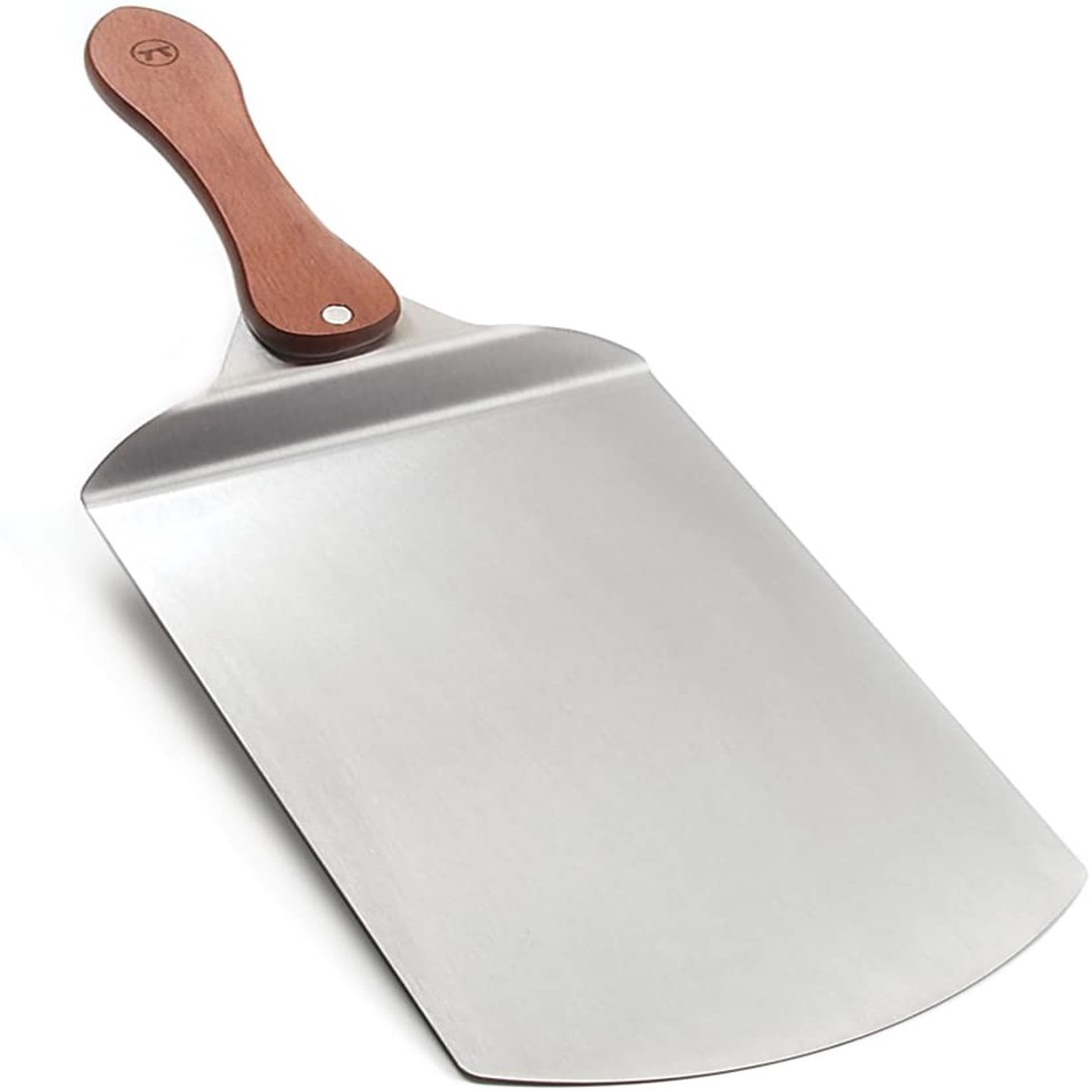Outset Stainless Steel Pizza Peel with Folding Rosewood Handle