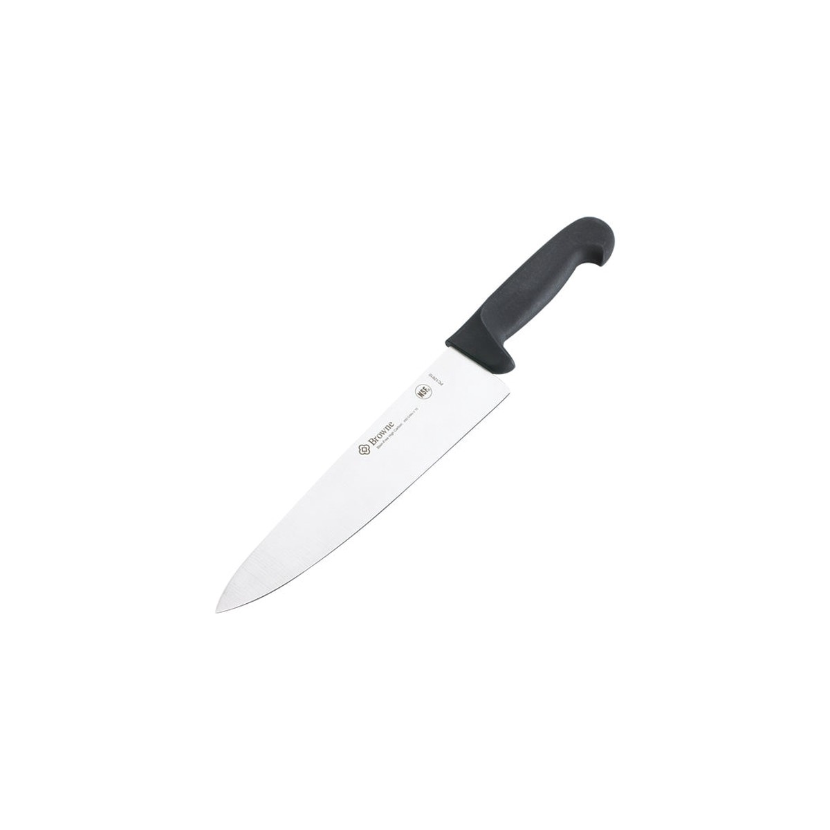 Browne Chef Knife Black Polypropylene Handle