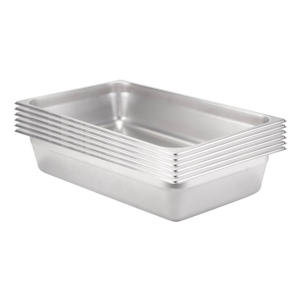 SignatureWares Full Size Food Pan 4 Deep 24 Gauge Stainless Steel (6-pack)