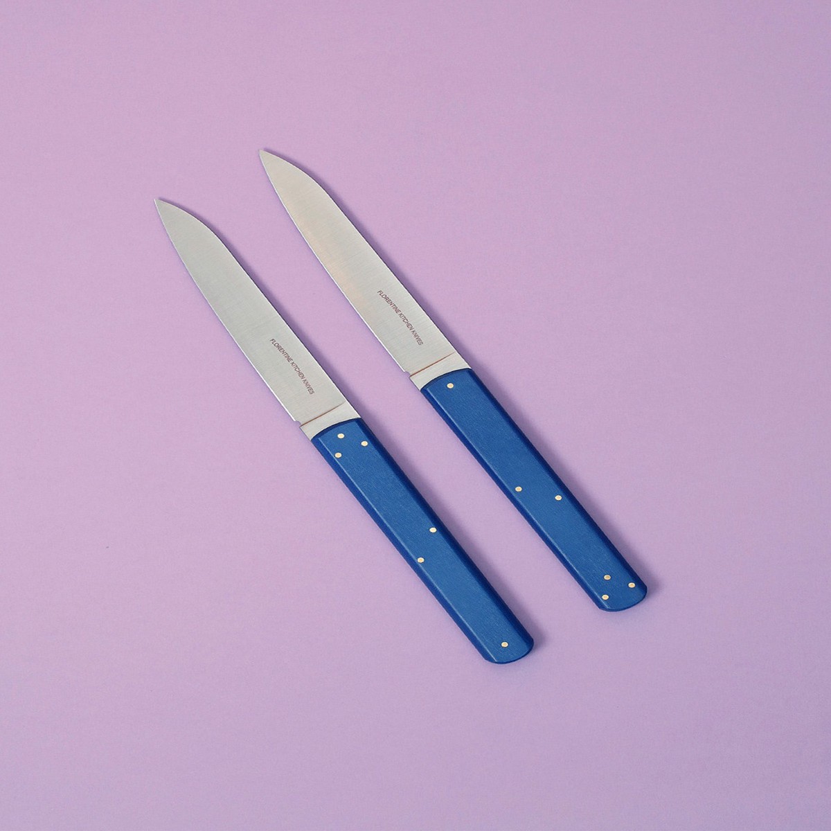 1 2 3 Steak Knives (Blue)