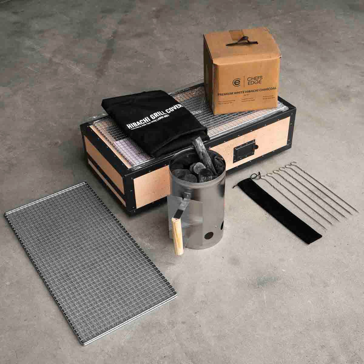 Kinka Okunoto Hibachi Grill Bundle - Wide Large 69cm