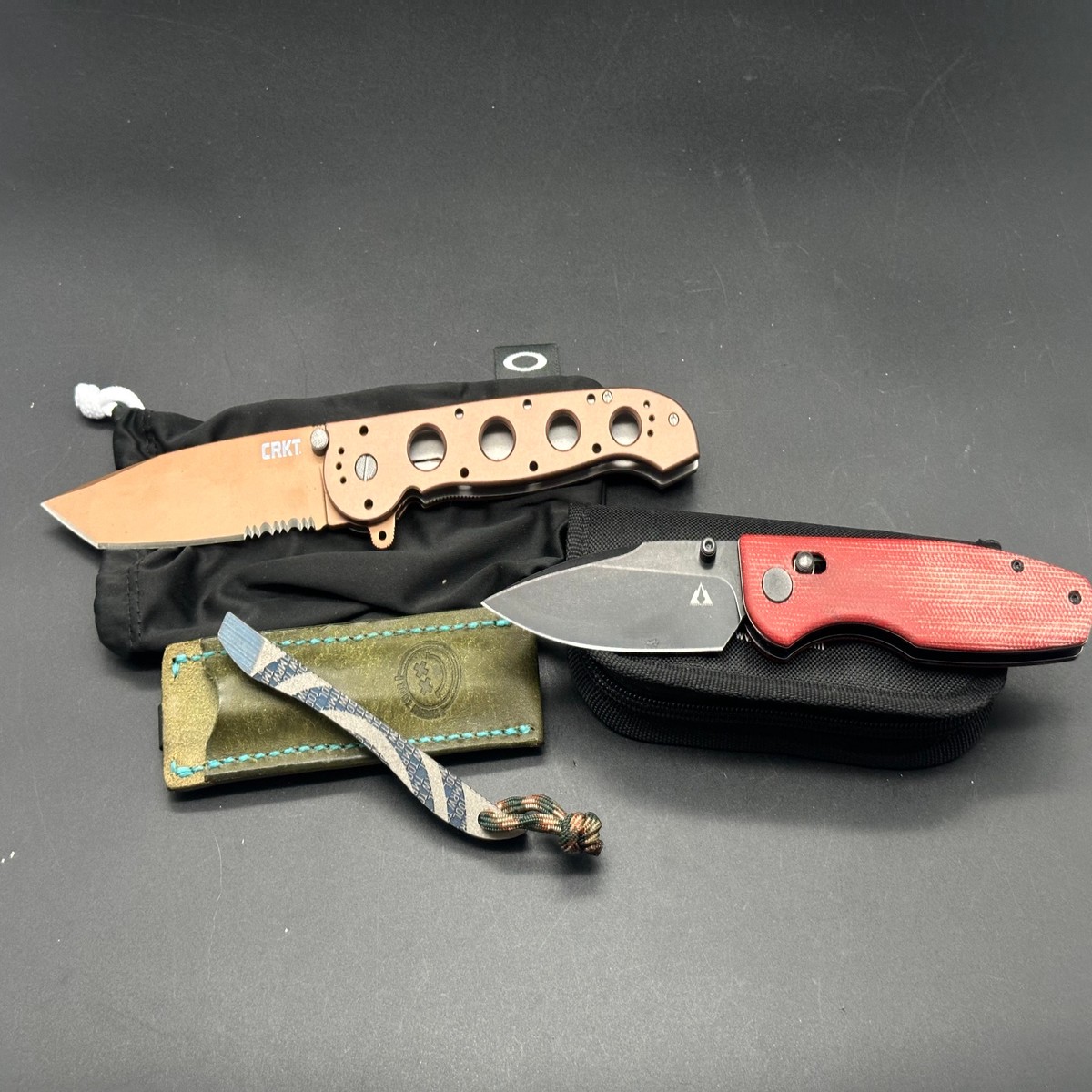 3 item combo TMRW Tool mini Titanium prybar CRKT M16-14D CMB Predator