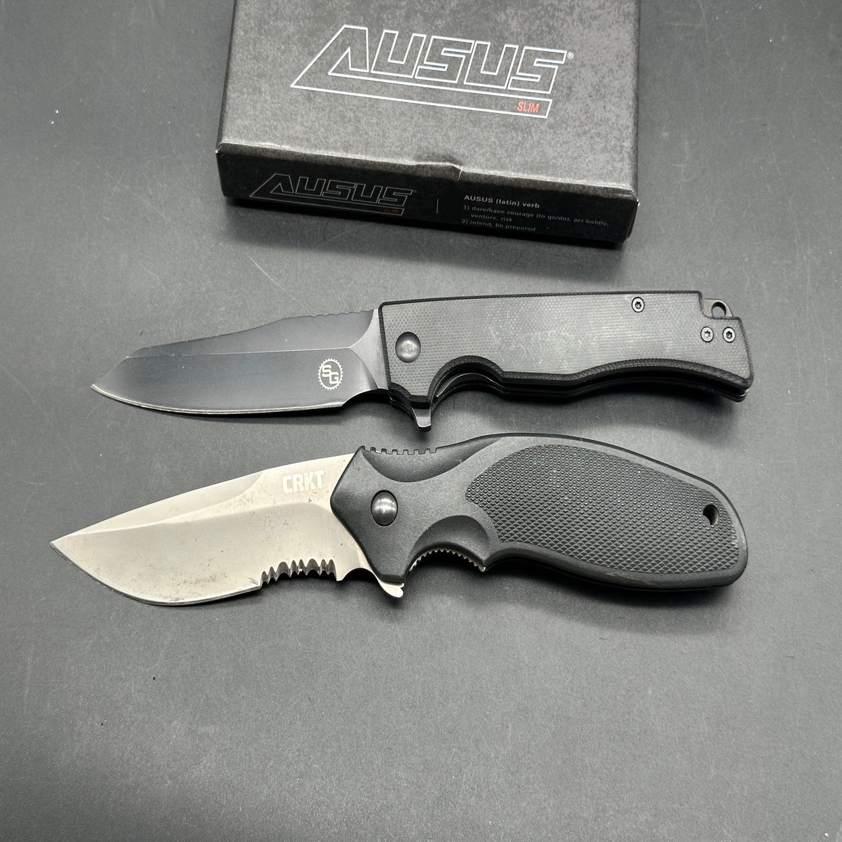 2-Knife combo Statgear Ausus CRKT Shenanigan