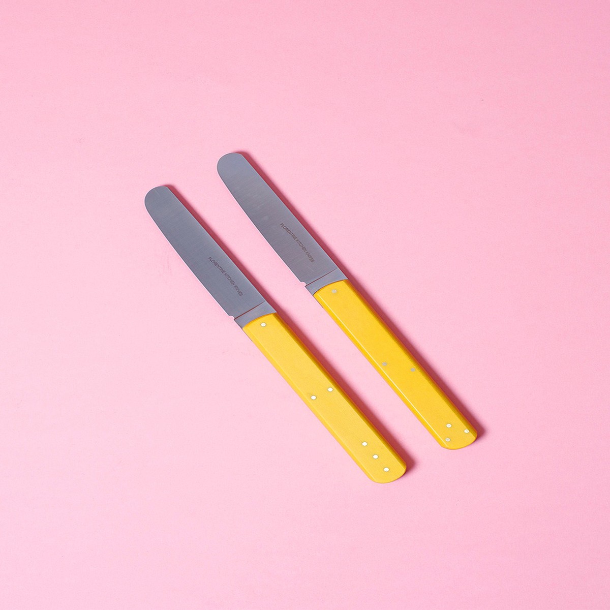1 2 3 Butter Knives (Yellow)