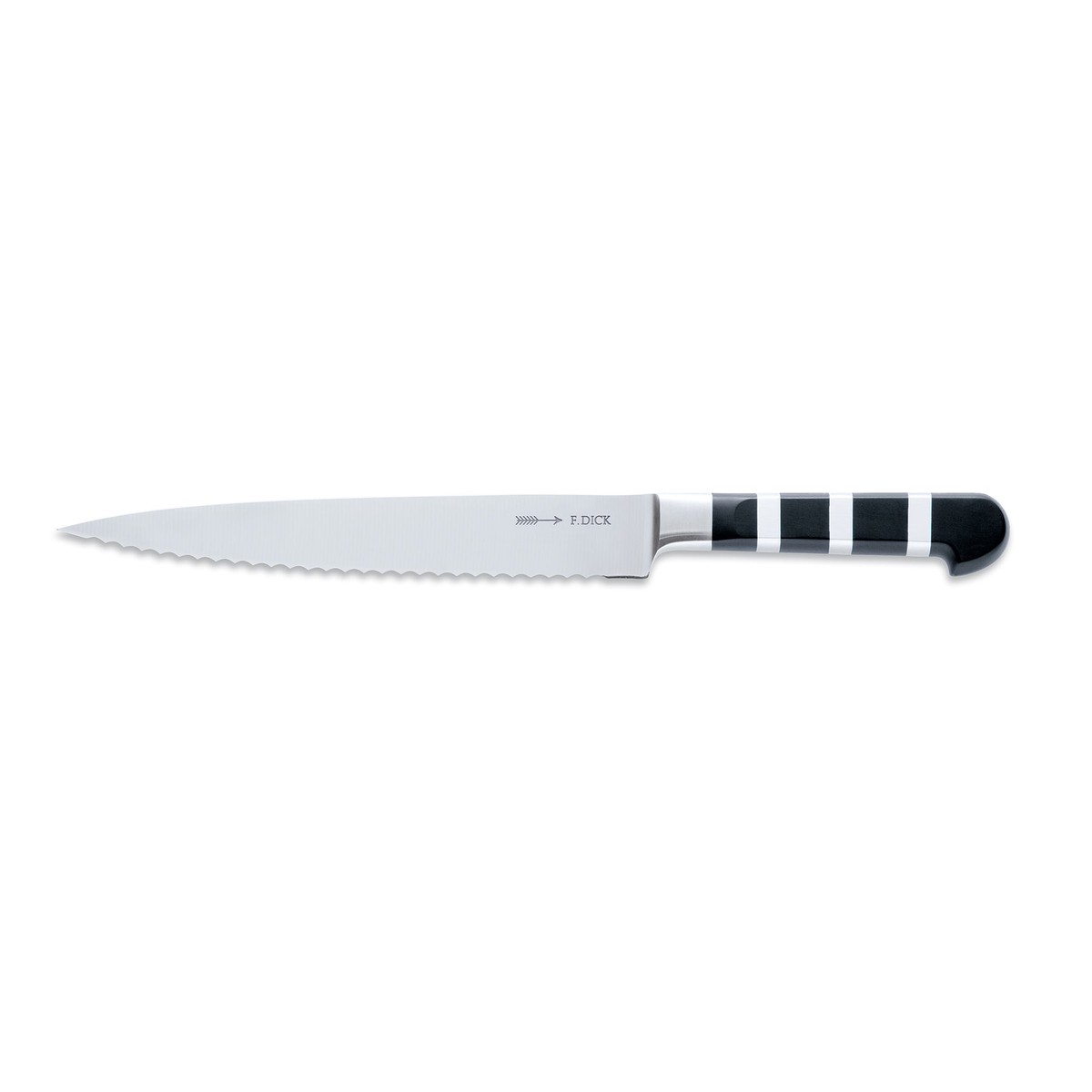 F Dick 1905 Carving Knife Serrated 85 Black