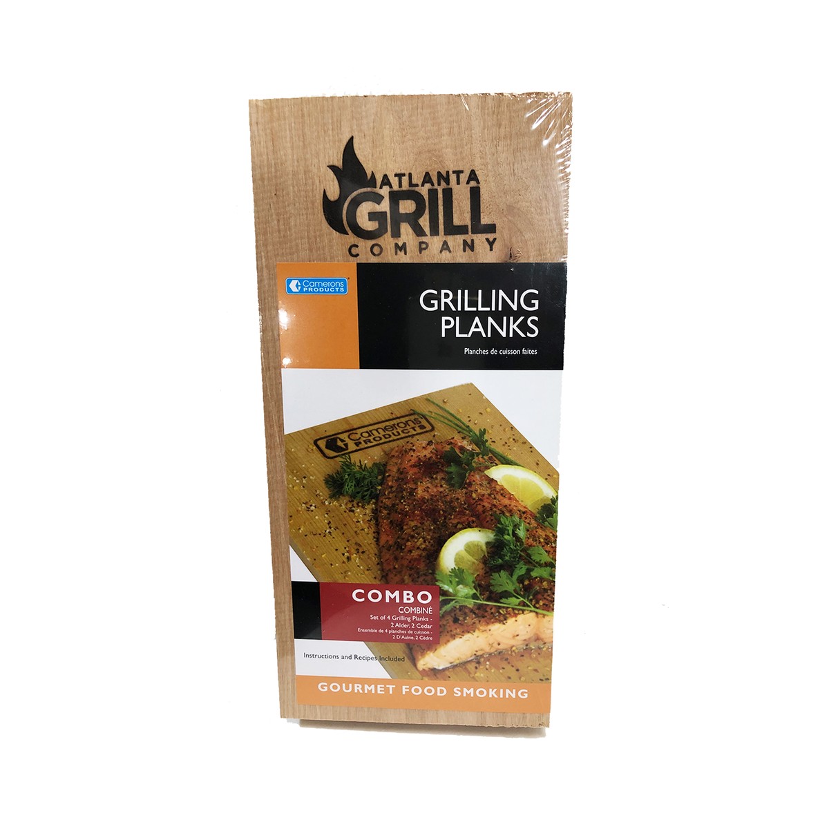 Camerons Products 4PK 2 Cedar 2 Alder grilling Planks w AGC Logo