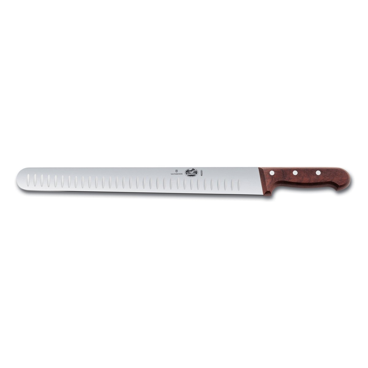 Victorinox Slicing Knife Granton Edge 14 Wood Handle