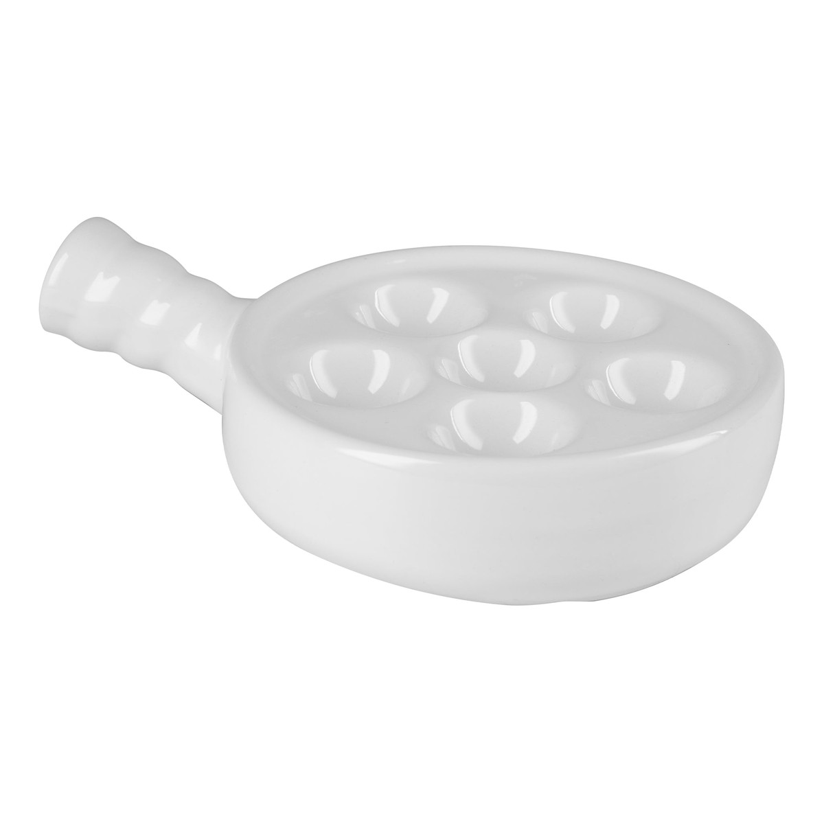 Browne Escargot Plate 6 Compartments White