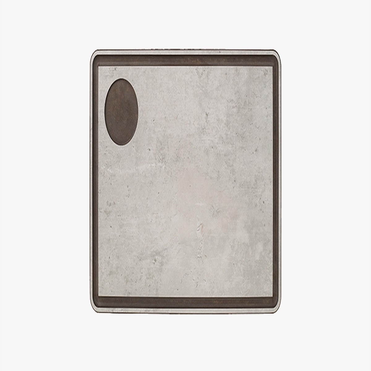Tabla salsera gris para servir con canal 330 x 230 mm
