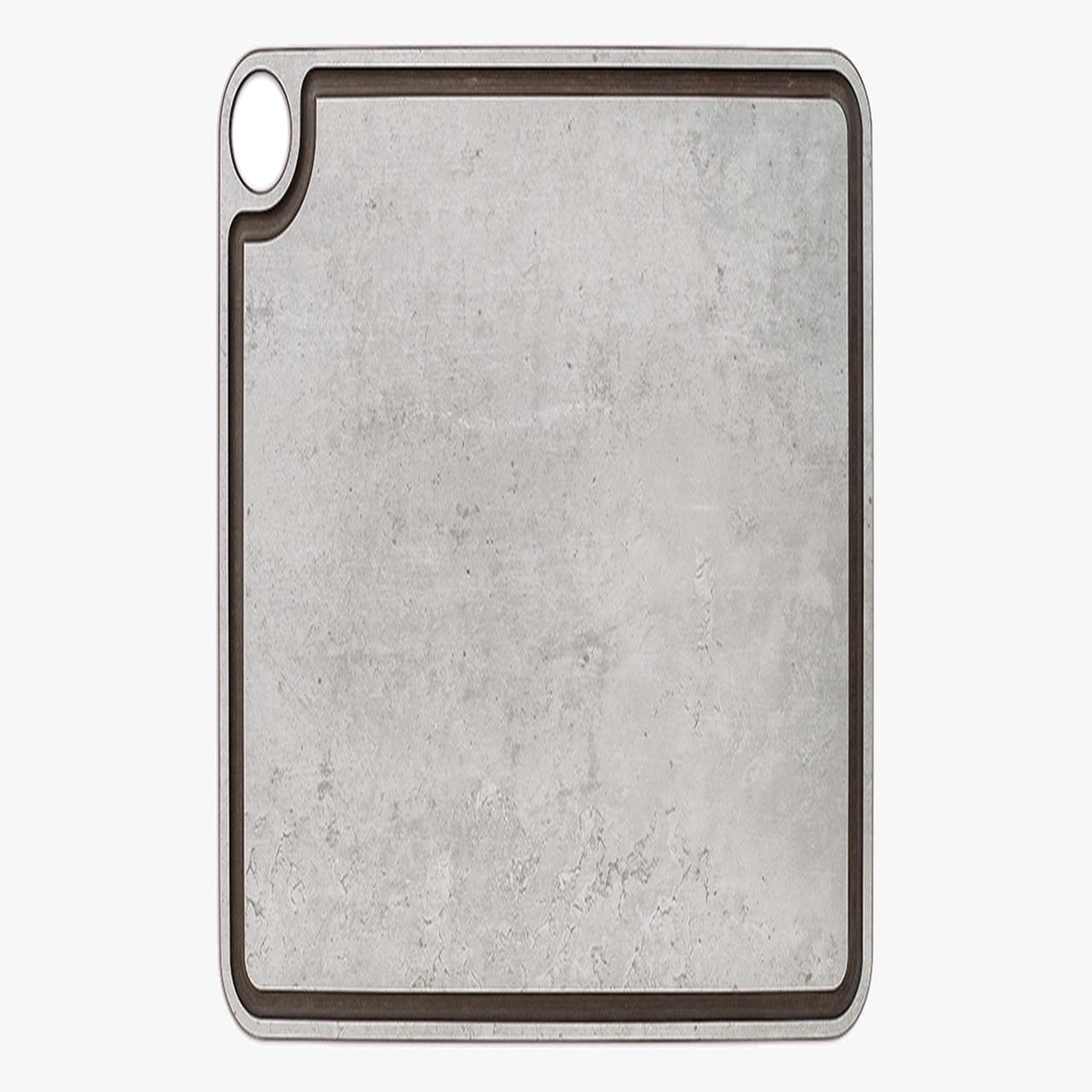 Tabla de corte gris con canal y colgador 427 x 327 mm