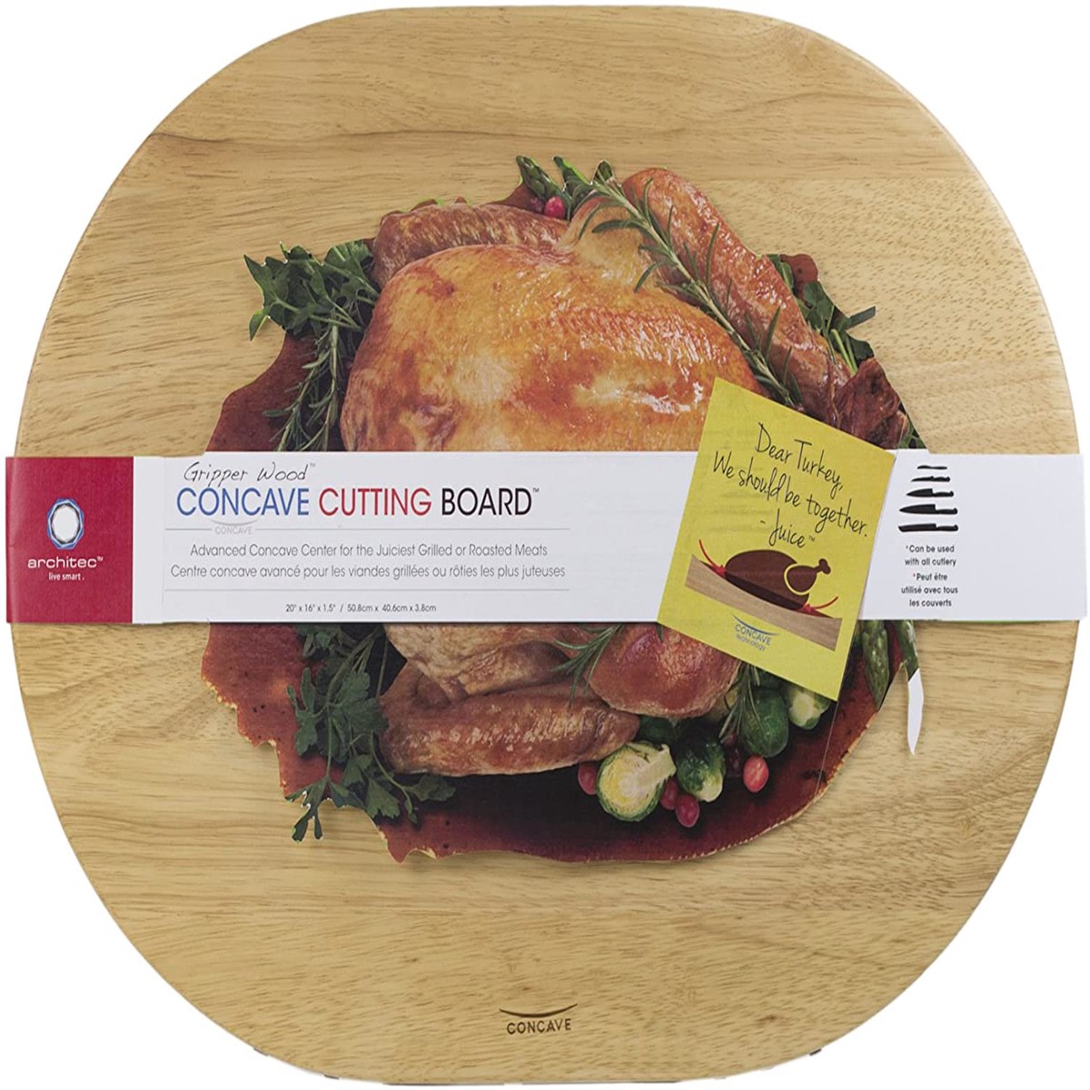 Architec Gripperwood XL Concave Board Natural Beechwood
